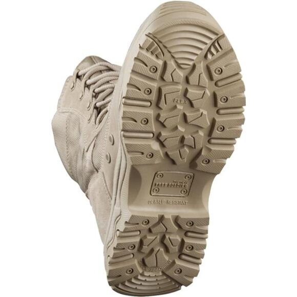 Men's Tactical Boots 8 Inches Lightweight Combat Boots, Tan - Picture 5 of 7